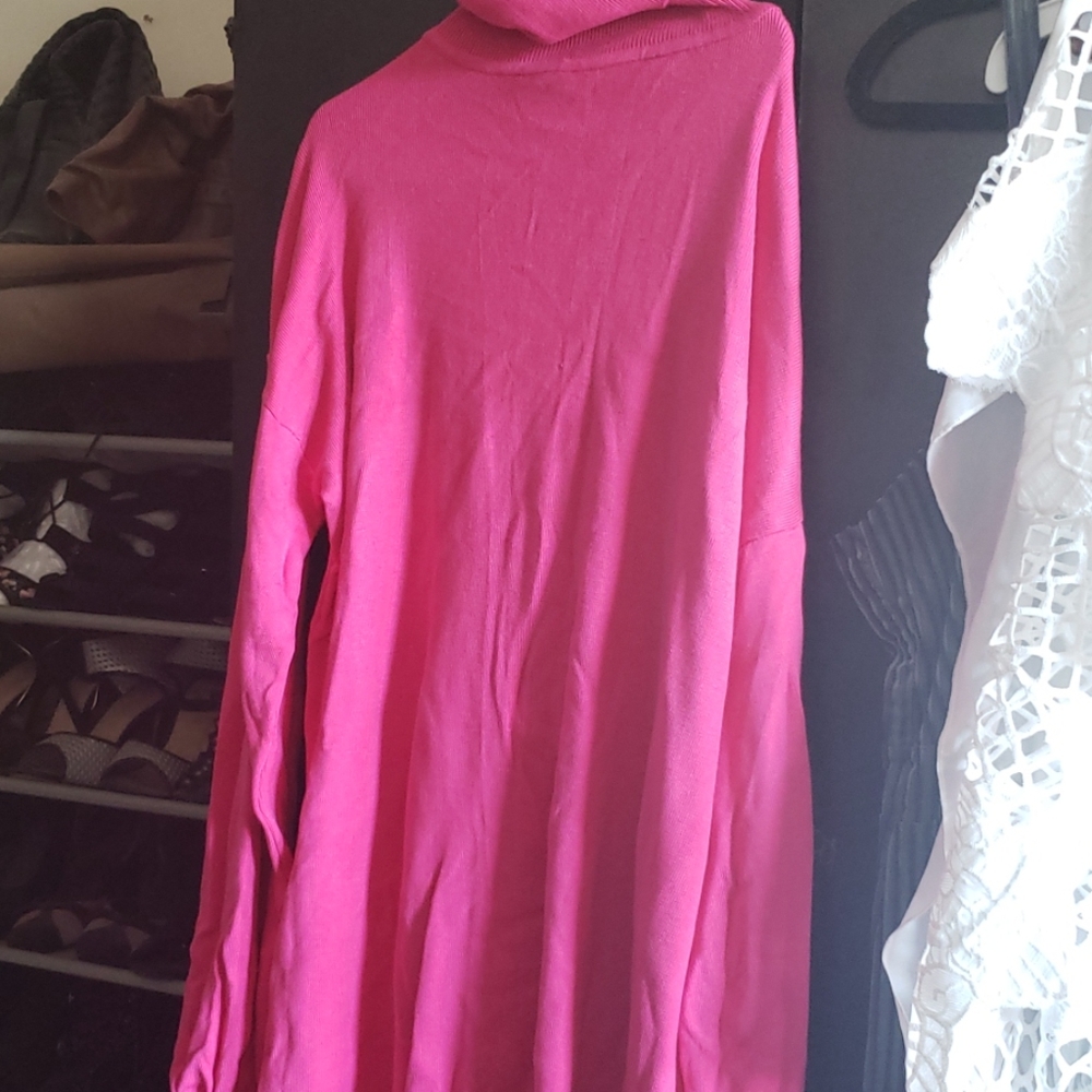 Fashion nova fuchsia sweater dress